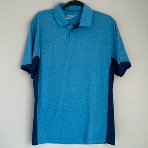 NIKE Golf Dri-Fit Tour‎ Performance Polo Shirt Men’s Large Blue Victory EUC